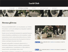 Tablet Screenshot of lucidclub.pl
